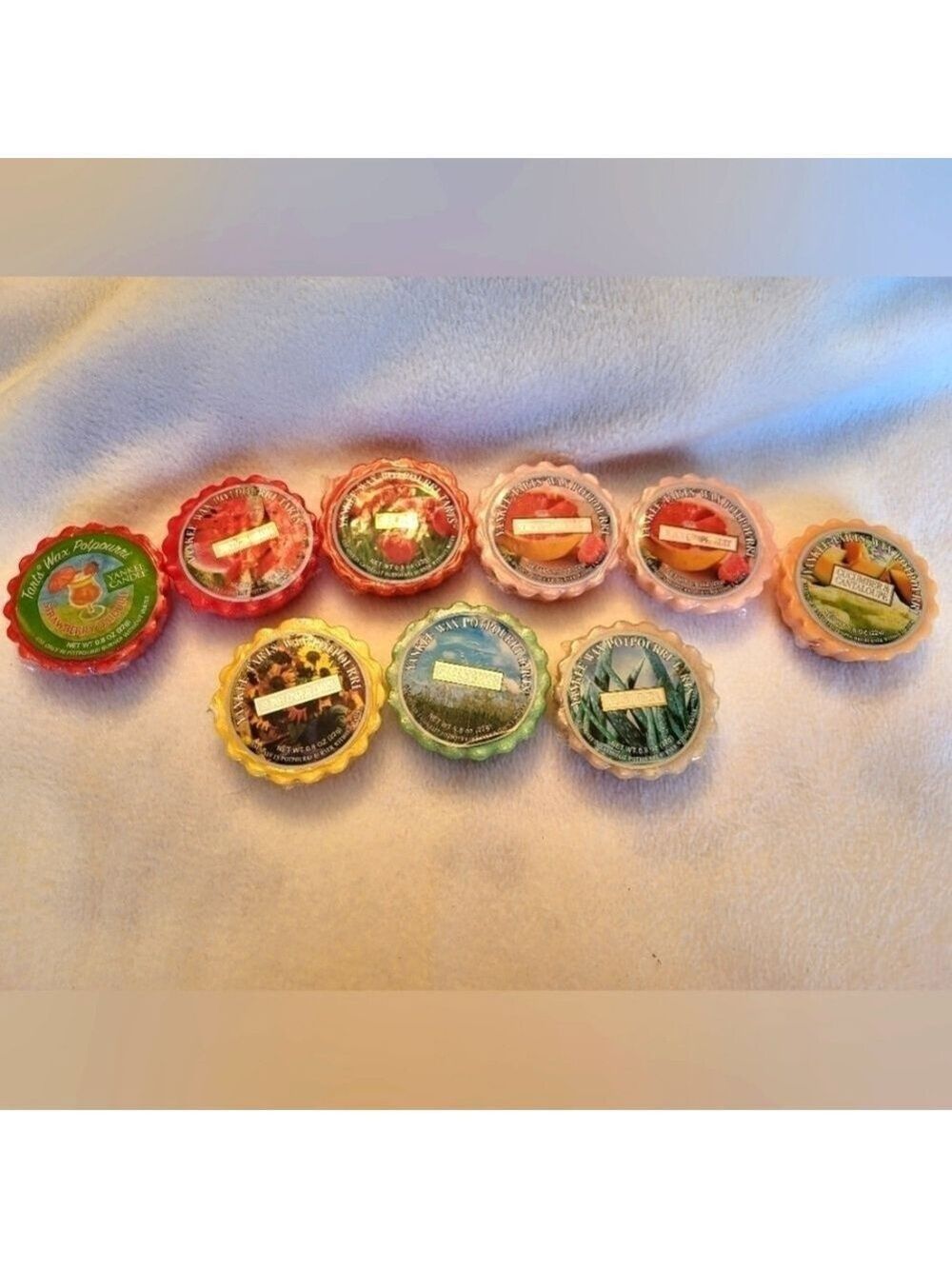 Lot of 9 Yankee Wax Potpourri Tarts